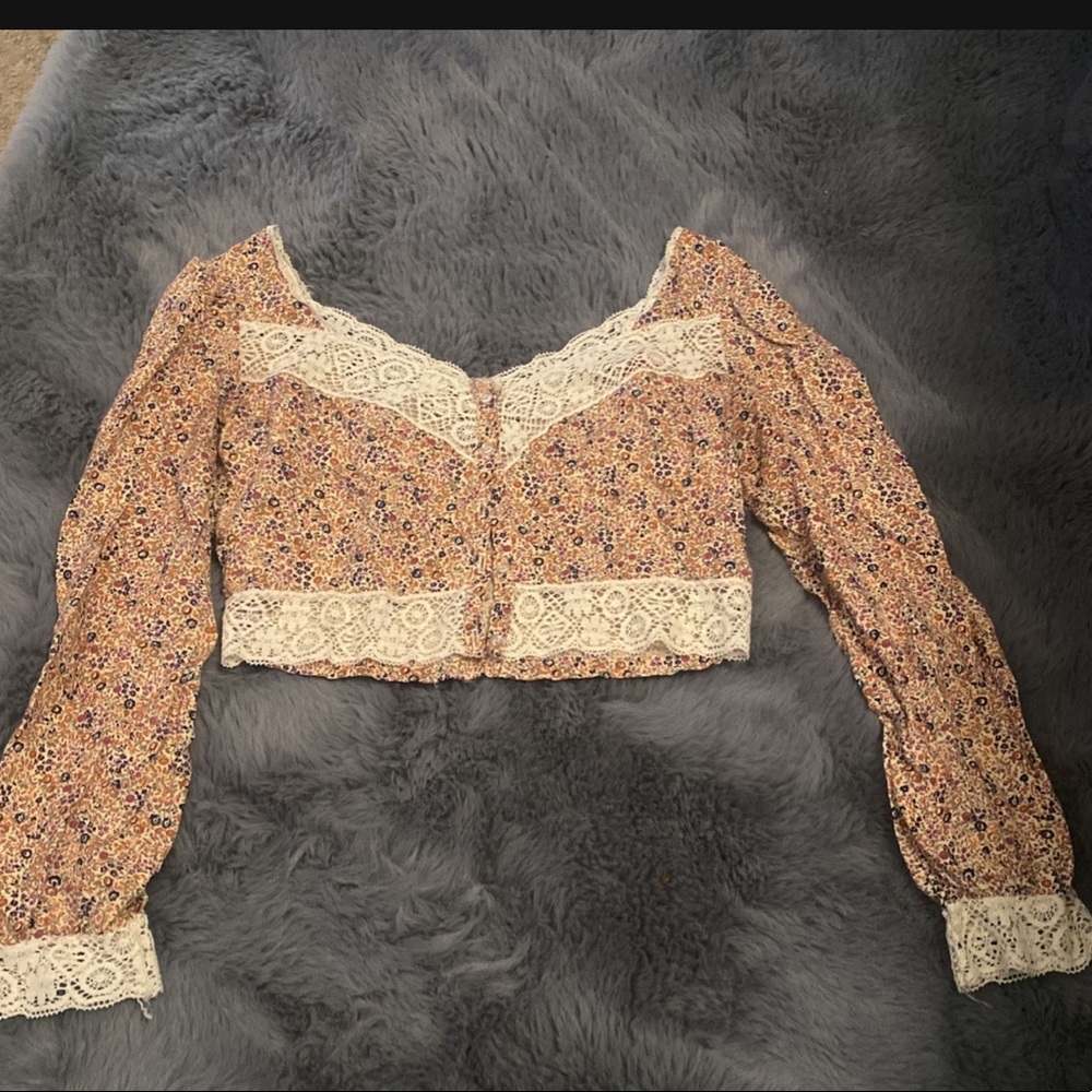 SOLD 1960's Rayon Blouse By American Mountain Designs